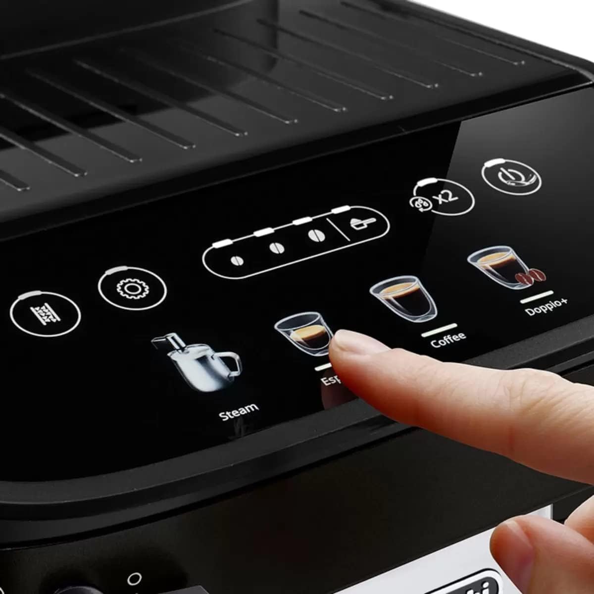 DeLonghi Magnifica Evo Bean to Cup Coffee Machine – Automatic Espresso and Cappuccino Maker with Integrated Grinder – Black & Silver